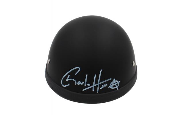 Charlie Hunnam Signed Sons Of Anarchy Daytona Black Matte Biker Helmet