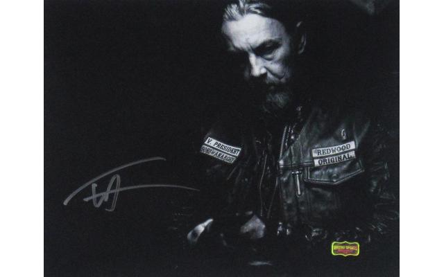 Tommy Flanagan Signed Sons Of Anarchy Unframed 11×14 Black and White Photo