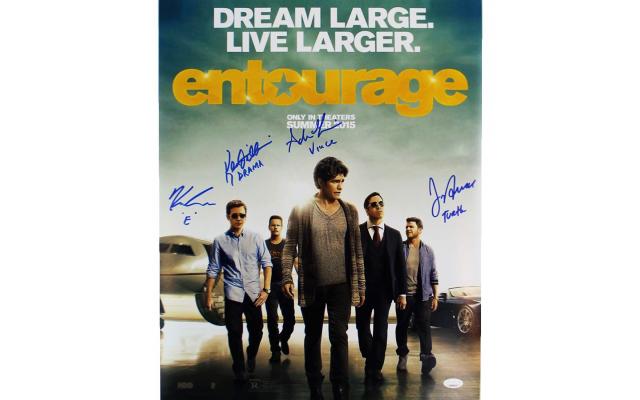 Multi-Signed Entourage Unframed 16×20 Photo – Dream Large – With Inscriptions