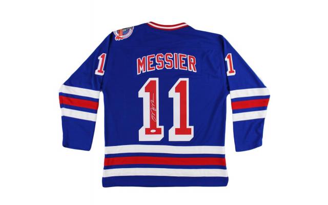 Mark Messier Signed New York Rangers Mitchell & Ness Blue 1993 NHL Jersey