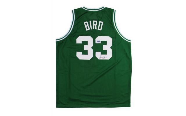 Larry Bird Signed Boston Custom Green Jersey