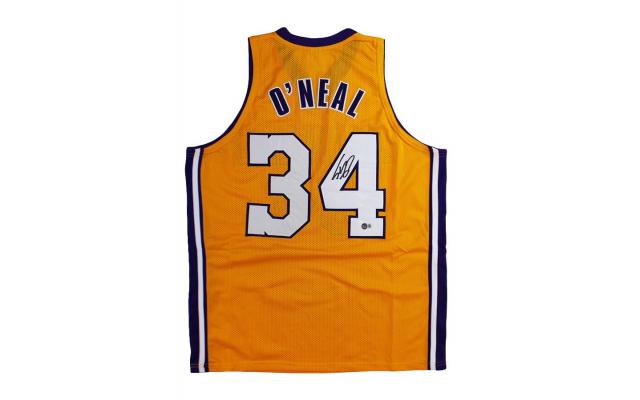Shaquille O’Neal Signed Los Angeles Custom Yellow Jersey